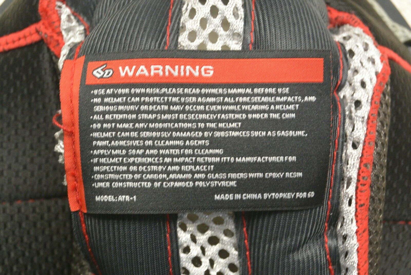 6D S Helmet Comfort Liner Small Six D 80-1005 - Fresh Stock Dated February 2026