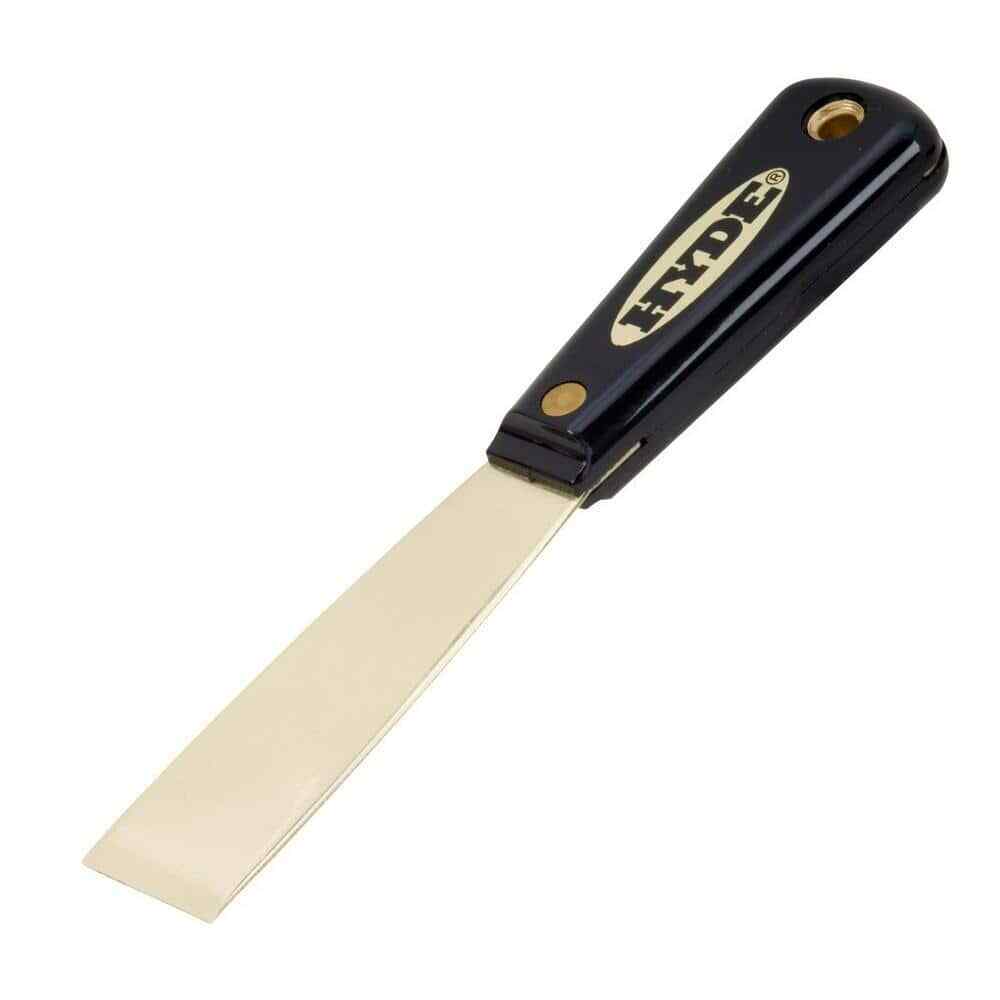 1-1/4 In. Brass Stiff Chisel Putty Knife Non-spark | - Fresh Stock Dated February 2026