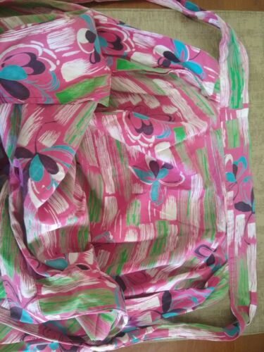 Vintage Tropical Floral Print Skirt handmade xs - Fresh Stock Dated December 2025