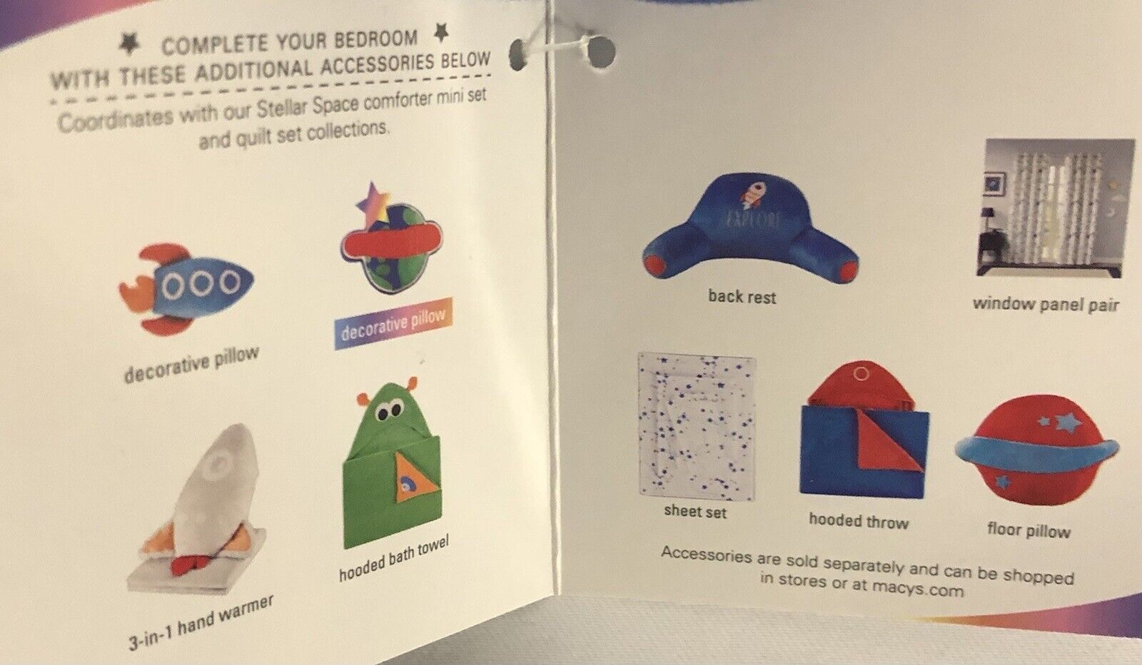 URBAN DREAMS Decorative Pillow NWT Stellar Space Collection “Explore” MSRP  - Fresh Stock Dated February 2026