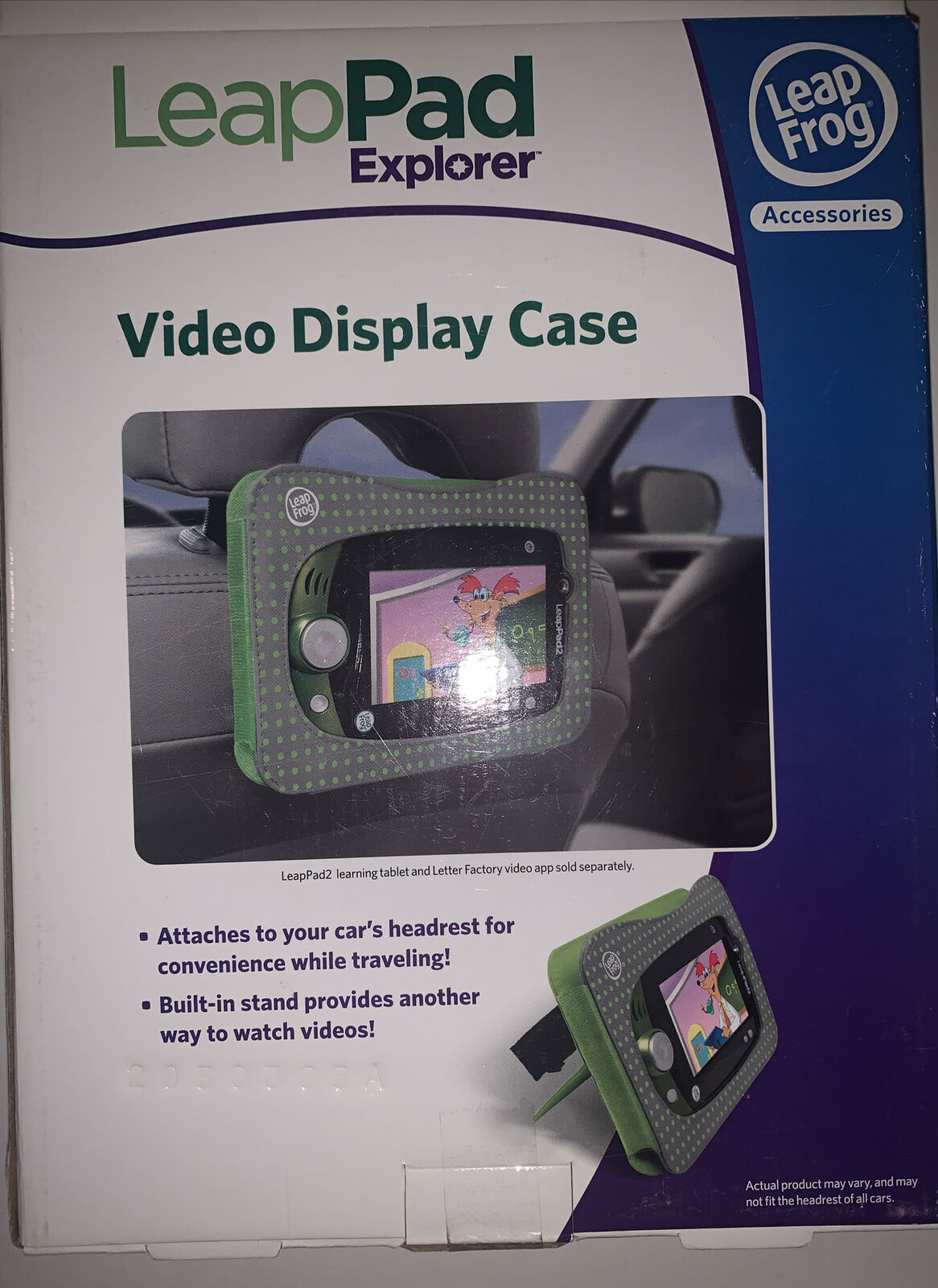 Leap Pad Fits Explorer 1 & 2 Video Display Car Case Green Hands Free Brand New - Fresh Stock Dated February 2026