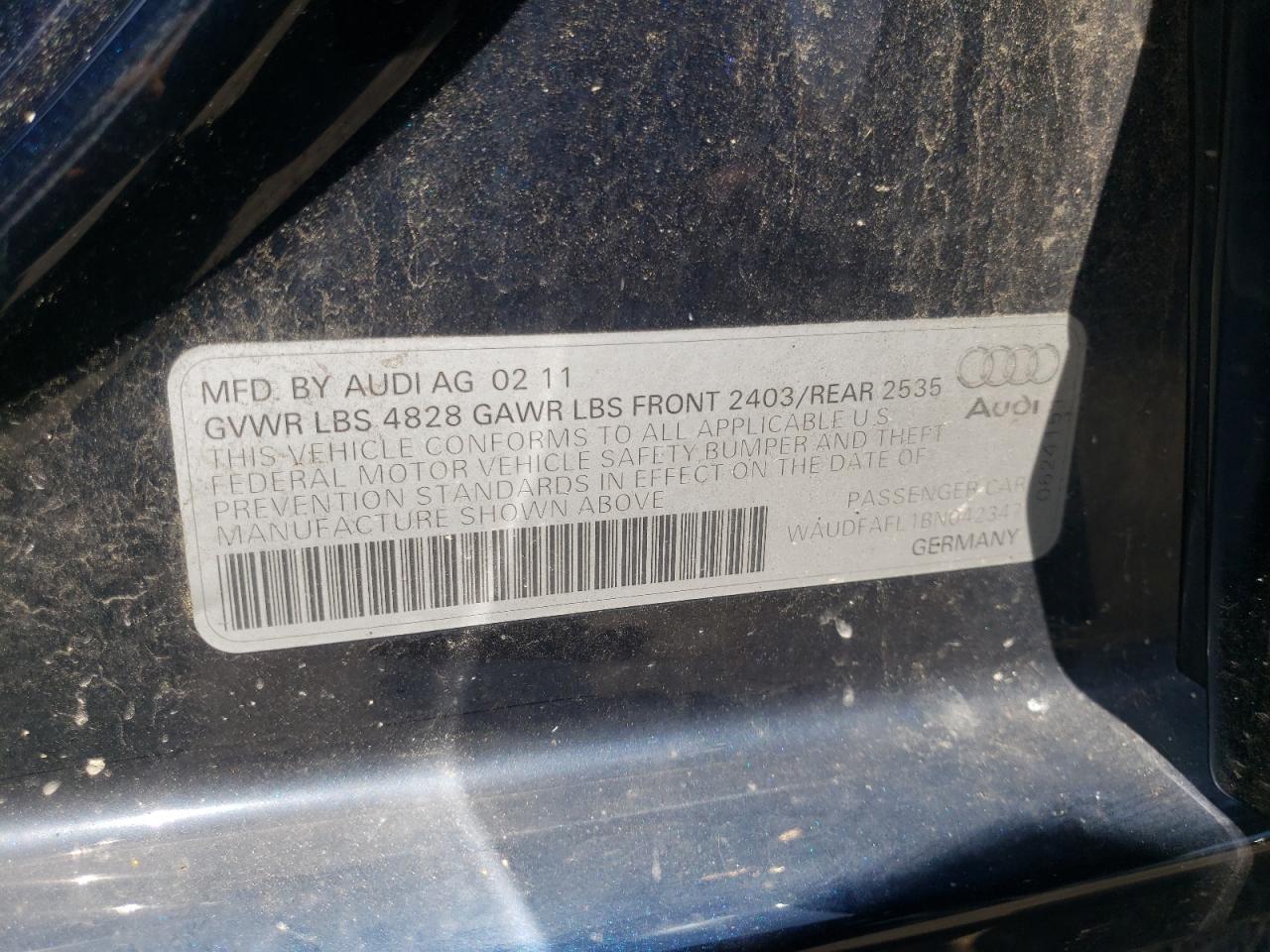 Used Manual Transmission Assembly fits  2011  Audi a4 MT  2.0L AWD quattro t - Fresh Stock Dated February 2026