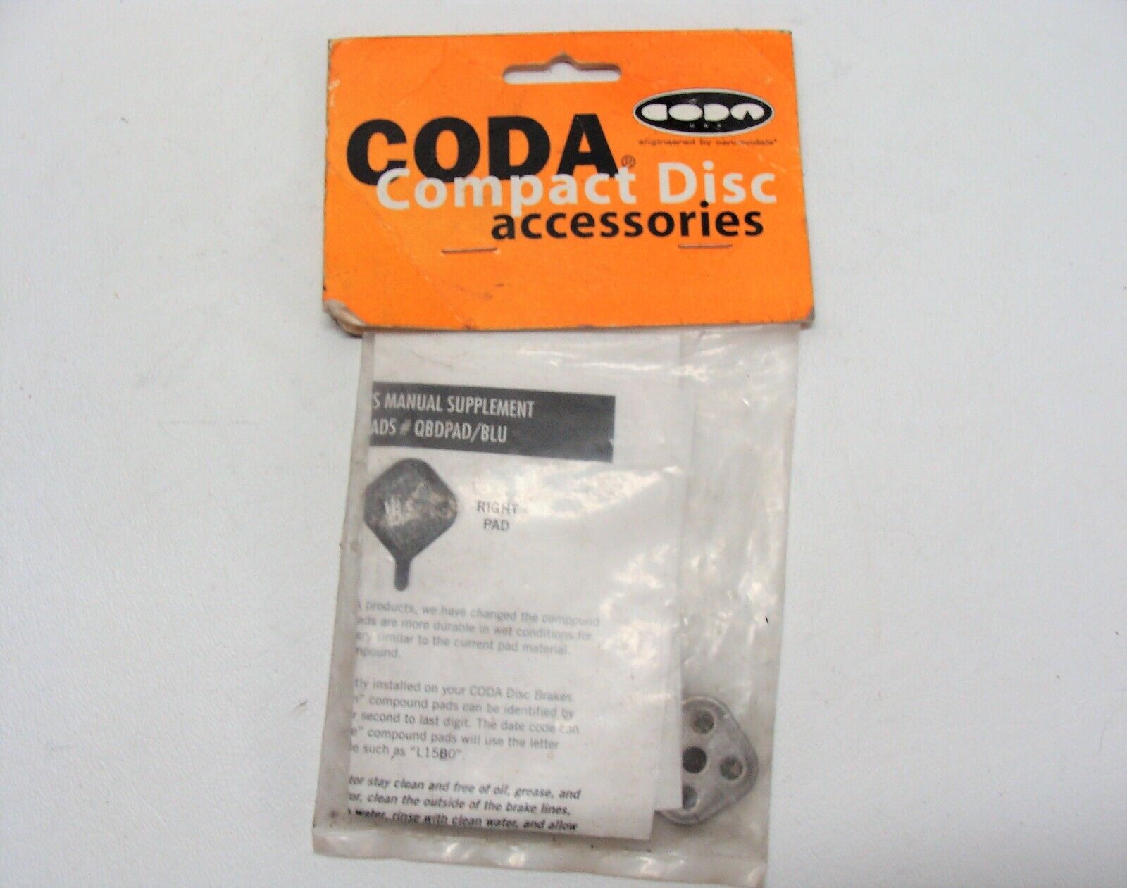 ~ Vintage NOS Cannondale Coda Compact Disc Brake Pads - Original 90's ~ - Fresh Stock Dated February 2026