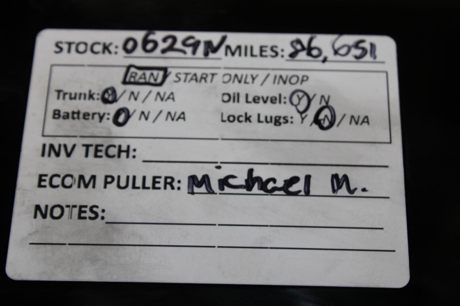 CORVETTE Transmission MT 6.2L VIN W 8th digit opt LS3 6 speed - Fresh Stock Dated February 2026