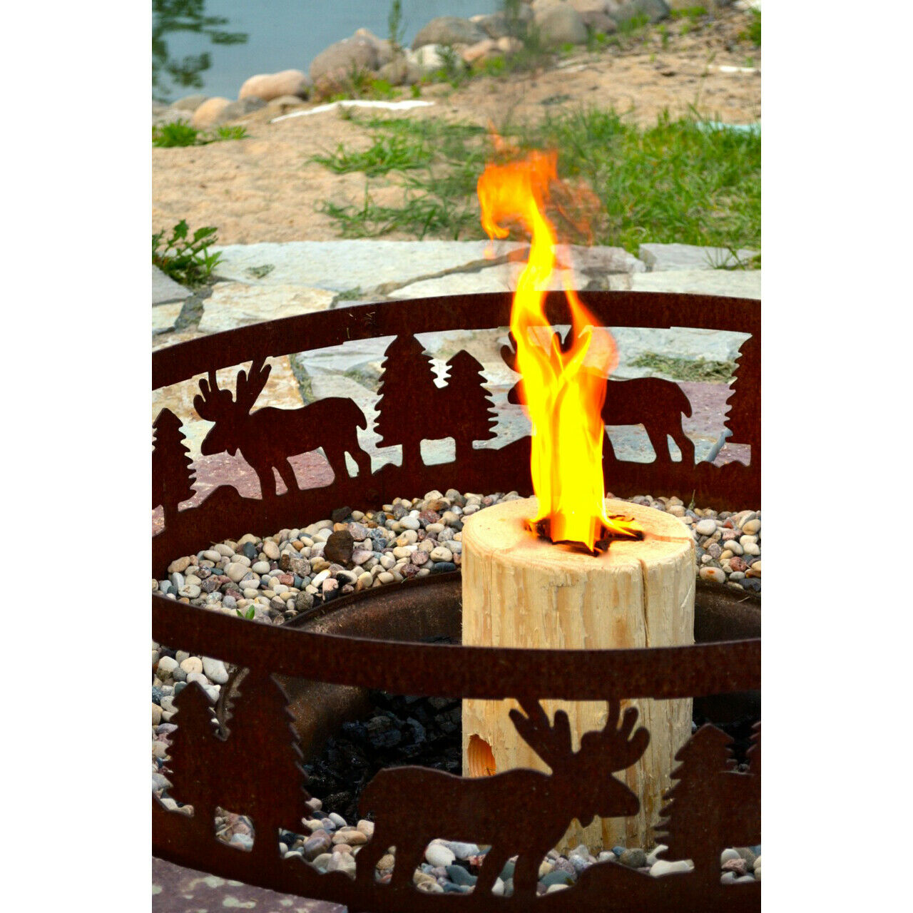 TimberTote Large 12x8 Inch One Log Campfire Cooking Camp Fire Wood Log(Open Box) - Fresh Stock Dated December 2025