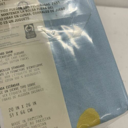 Pottery Barn Kids/West Elm Woodland Colorful Organic Sham NEW Standard 20x26 - Fresh Stock Dated December 2025