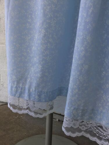 Vtg Pastel Blue Prairie Skirt Gunne Sax Style Calico Ruffle Lace Pastel XS - Fresh Stock Dated February 2026
