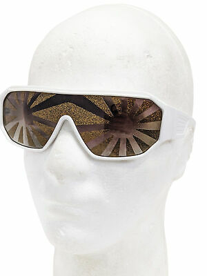 White Frames Gold and Black Starburst Sunglasses Macho Man Randy Savage Costume - Fresh Stock Dated February 2026