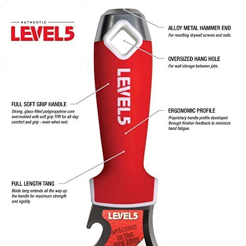 9-In-1 Painter’s Tool - LEVEL5 | Multi-Use Knife Hardened Carbon Steel | Meta... - Fresh Stock Dated February 2026