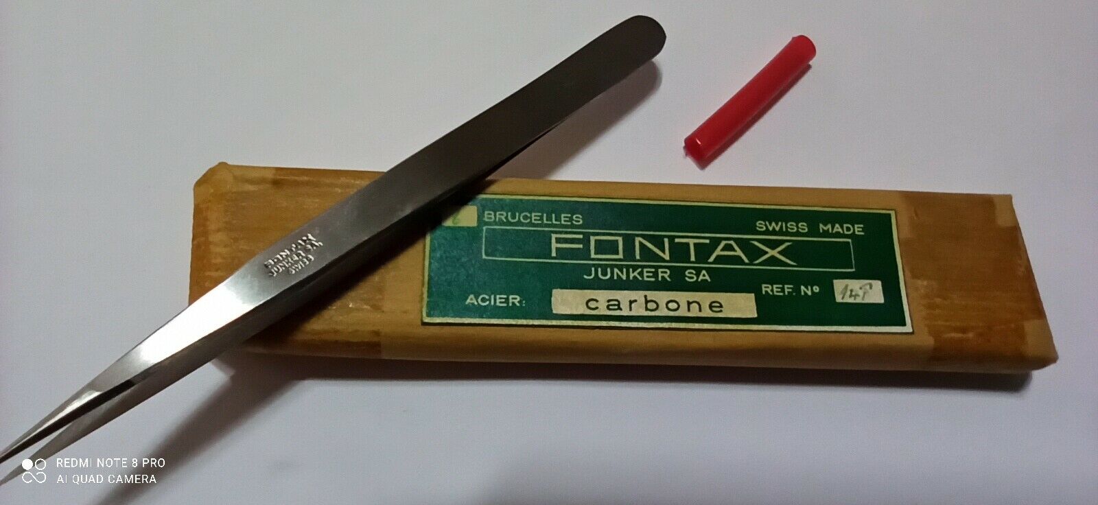 FONTAX JUNKERS  Swiss Tweezers Carbone no.14F fine&high - Fresh Stock Dated February 2026