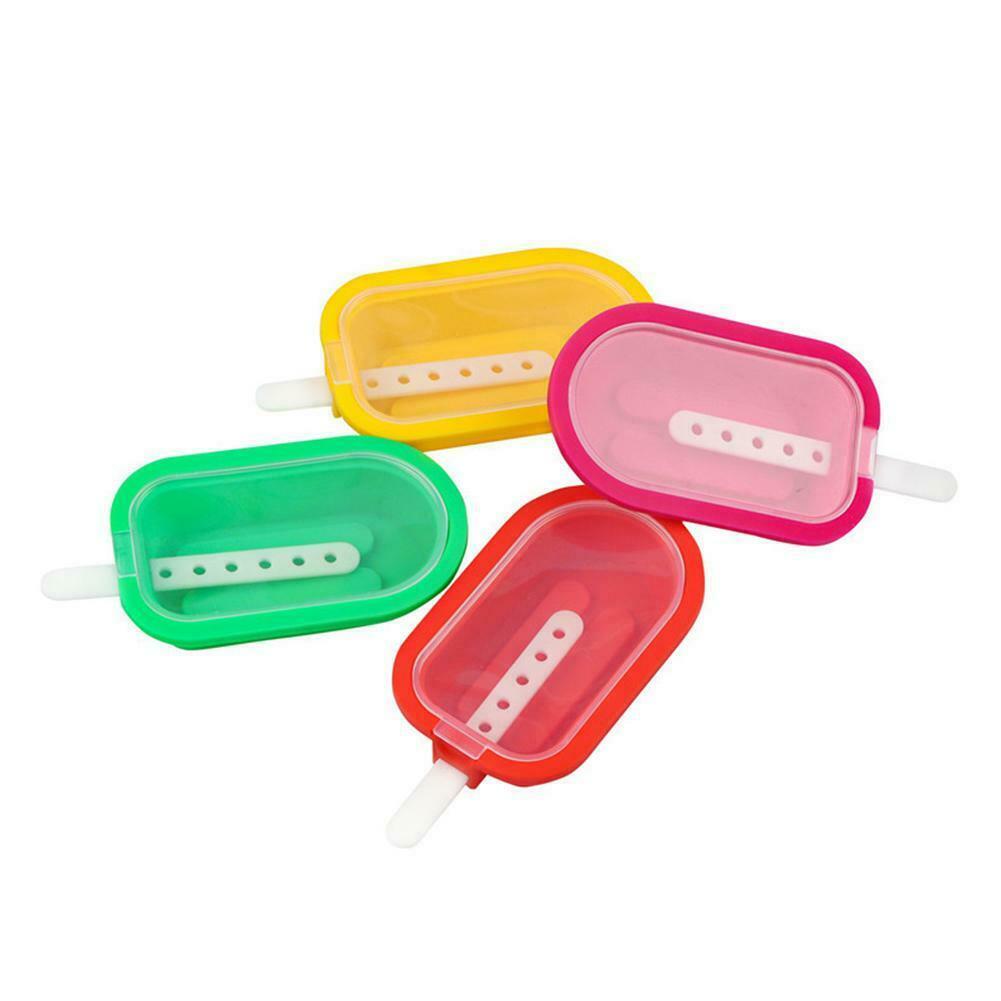 Silicone Ice Cream Molds With Lids Sticks Whiskey DIY Mould Tool - Fresh Stock Dated February 2026