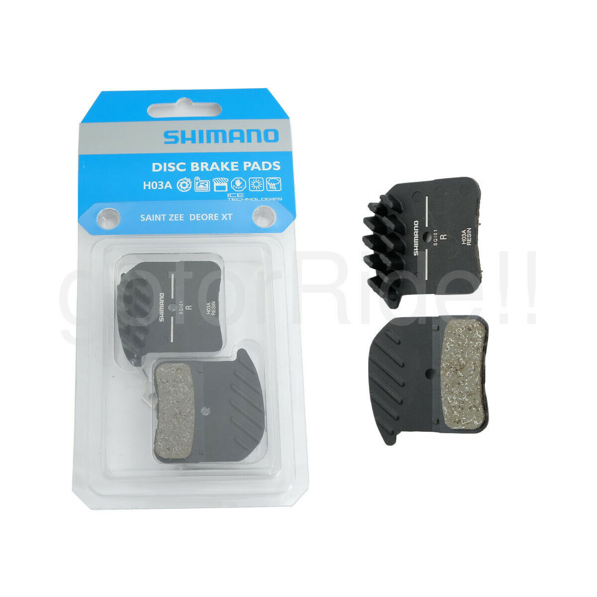 2x Shimano H03A SAINT M820 ZEE XT M8020 Resin Disc Brake Pads Ice Tech Y1XM98020 - Fresh Stock Dated February 2026
