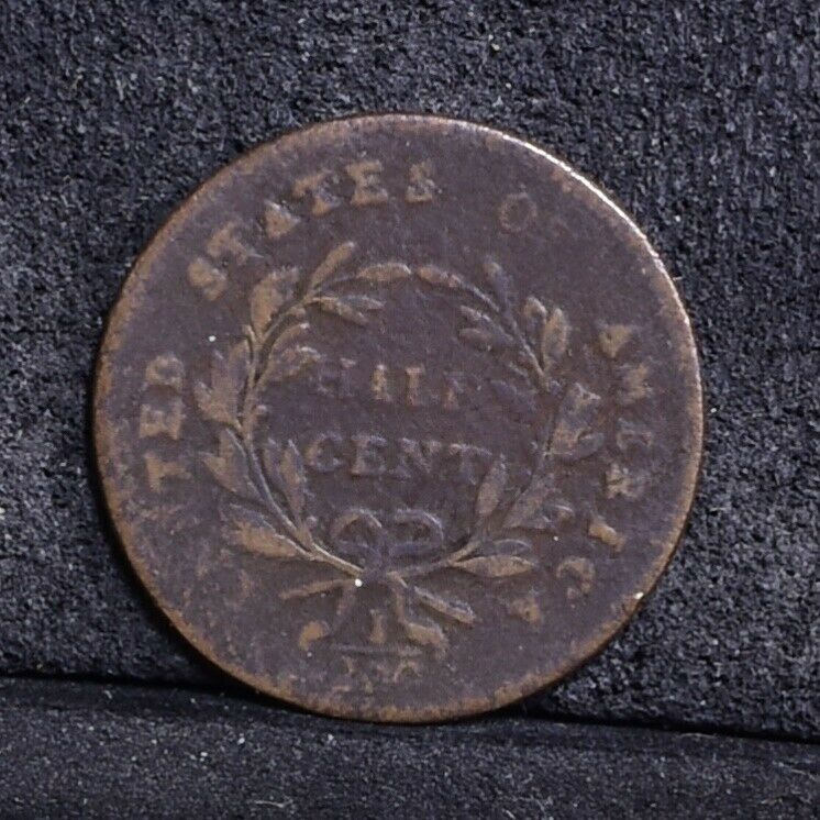 1797 Half Cent - Plain Edge - VG (#35663) - Fresh Stock Dated December 2025