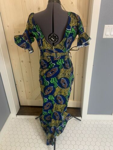 Vintage 1980’s Handmade Blouse And Wrap Around Skirt Bright And Colorful - Fresh Stock Dated February 2026