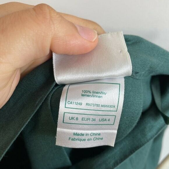 Vintage Women's Skirts Laura Ashley 80s/90s Linen Pleated Skirt, Size US 4 - Fresh Stock Dated February 2026