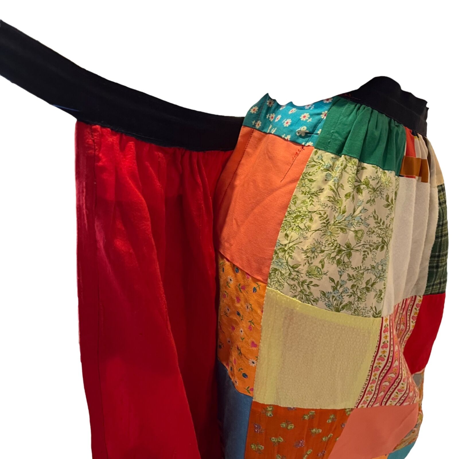 Vintage 60s 70s Patchwork Quilted Maxi Skirt Ladies Size M/L Cottage Core Retro - Fresh Stock Dated March 2026