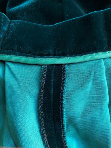 VTG 80s TALBOTS USA DARK GREEN VELVET ACETATE RAYON MIDI SKIRT HOLIDAY EUC 10 - Fresh Stock Dated February 2026