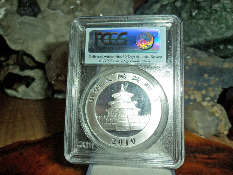 2010 10 Yuan Silver China Panda  RARE MS 70 PCGS Red Flag First Strike - Fresh Stock Dated February 2026