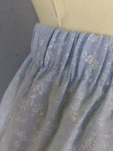Vtg Pastel Blue Prairie Skirt Gunne Sax Style Calico Ruffle Lace Pastel XS - Fresh Stock Dated February 2026