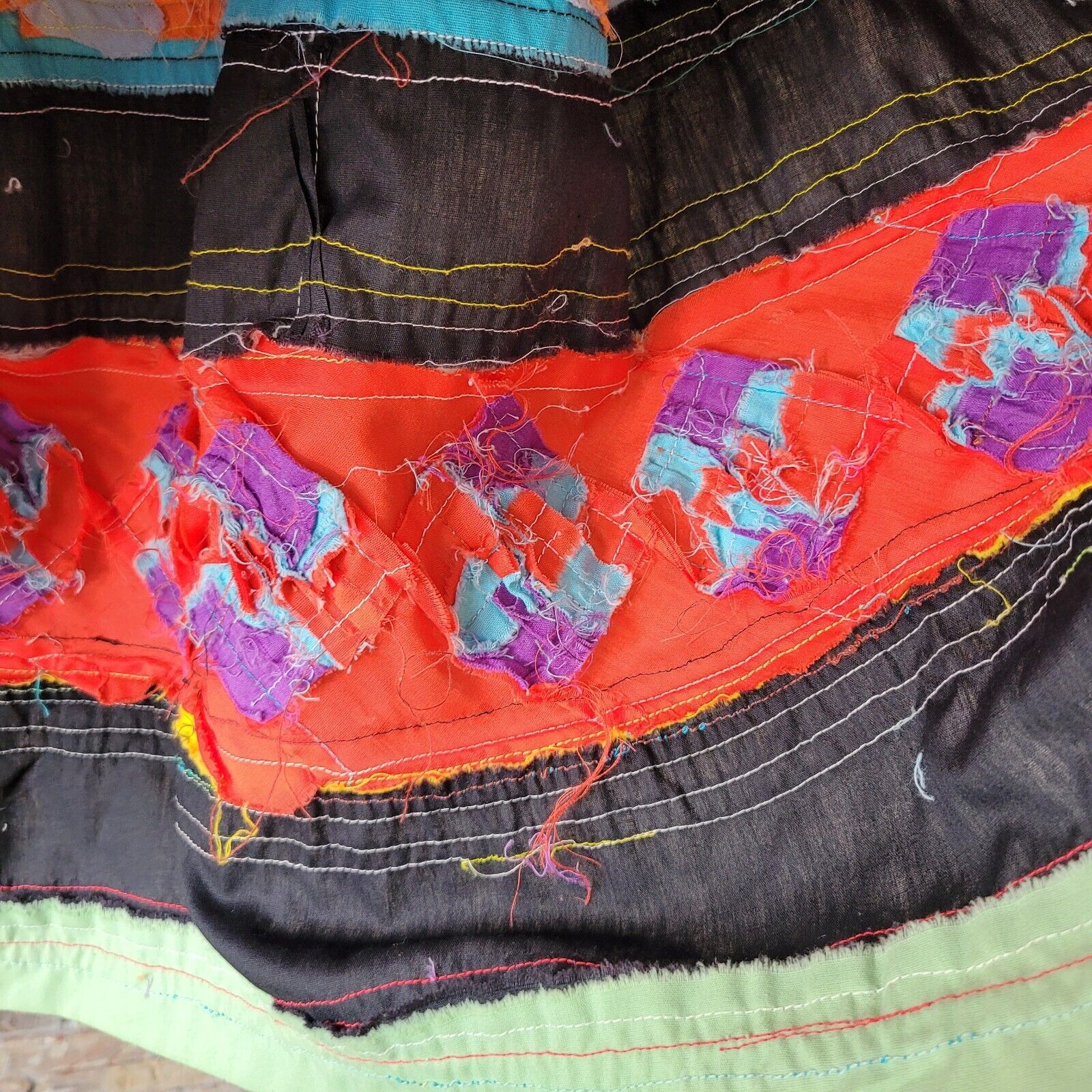 Eye Dazzler Vintage Seminole Hand-Pieced Patchwork Skirt Medium/Large - Fresh Stock Dated March 2026