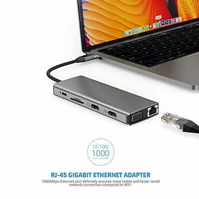 MacBook Pro Docking Station USB C Hubs USB-C Laptop Docking Station Compatibl... - Fresh Stock Dated February 2026