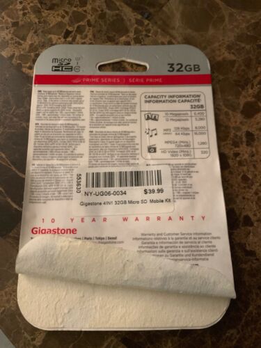 Gigastone 32gb Prime Series USB Micro 4-1 Kit UHS-1 Class 10 - Fresh Stock Dated February 2026