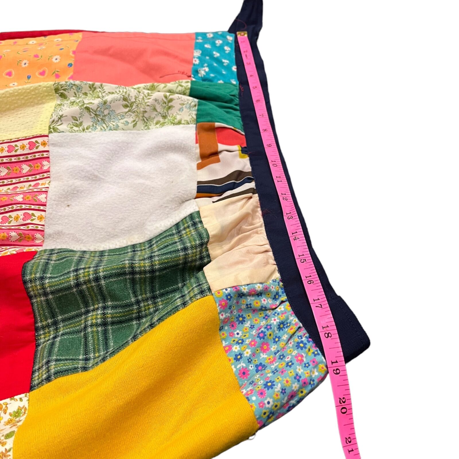 Vintage 60s 70s Patchwork Quilted Maxi Skirt Ladies Size M/L Cottage Core Retro - Fresh Stock Dated March 2026