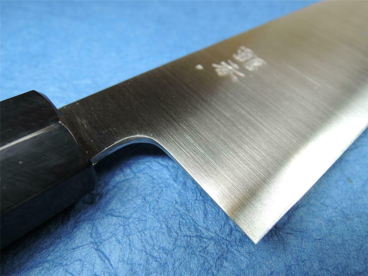 Ashi Hamono Ginga Swedish Stainless Nakiri Japanese Knife 180mm with Saya - Fresh Stock Dated December 2025