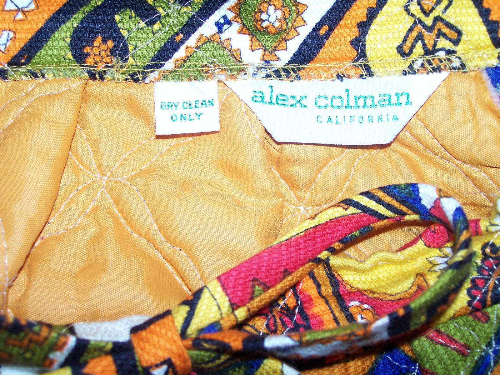 VTG 70's ALEX COLEMAN Quilted Maxi Skirt Mod Hippie Boho festival Small Medium - Fresh Stock Dated March 2026