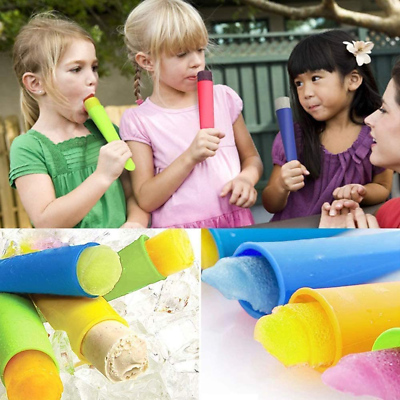 10 PCS Ice Popsicle Molds Set, Non-Spill Lid Ice Lolly Makers, Reusable - Fresh Stock Dated February 2026