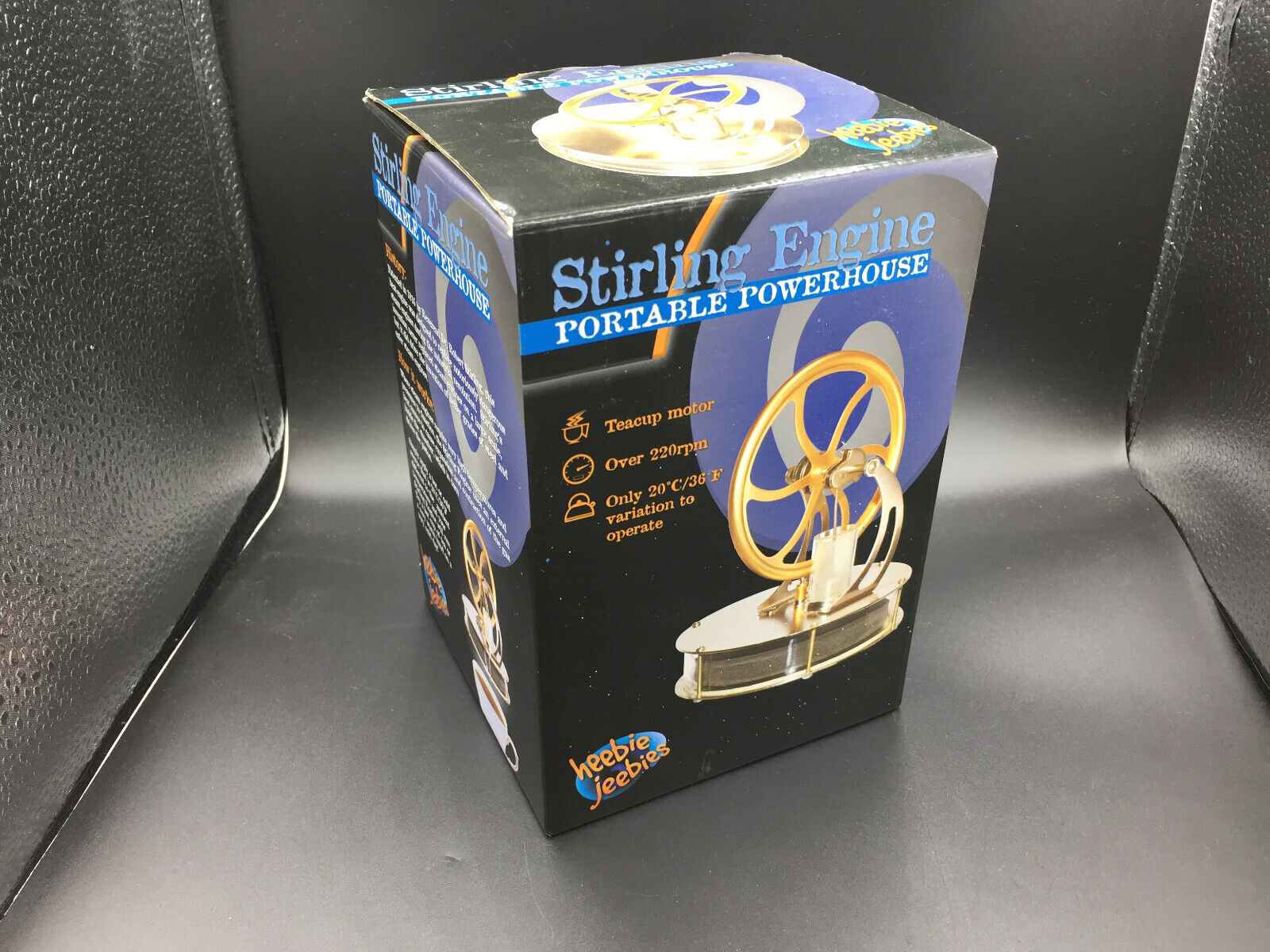 Heebie Jeebies Stirling Engine Portable Powerhouse Teacup Motor Model HJ-2127 - Fresh Stock Dated February 2026
