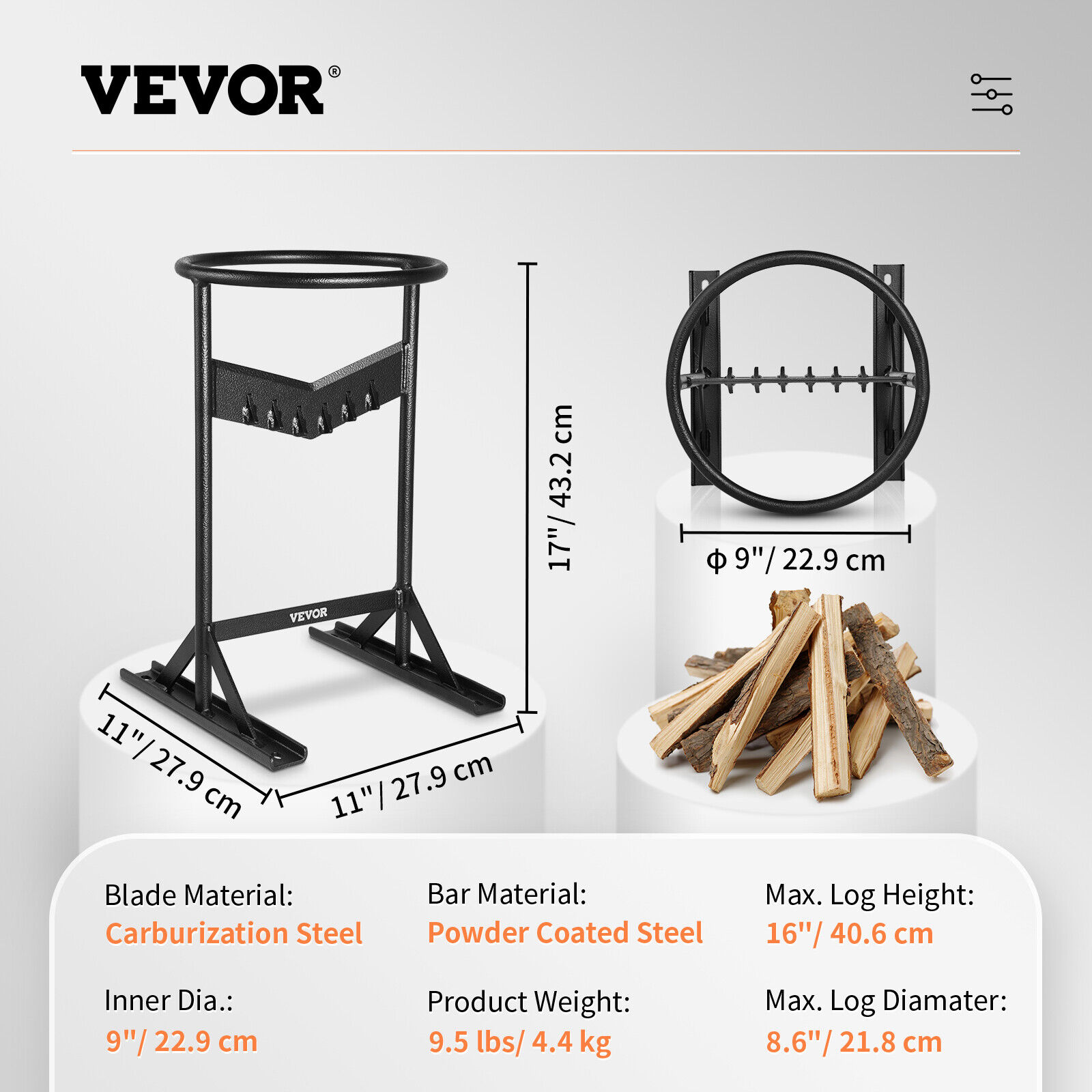 VEVOR Firewood Splitter 9