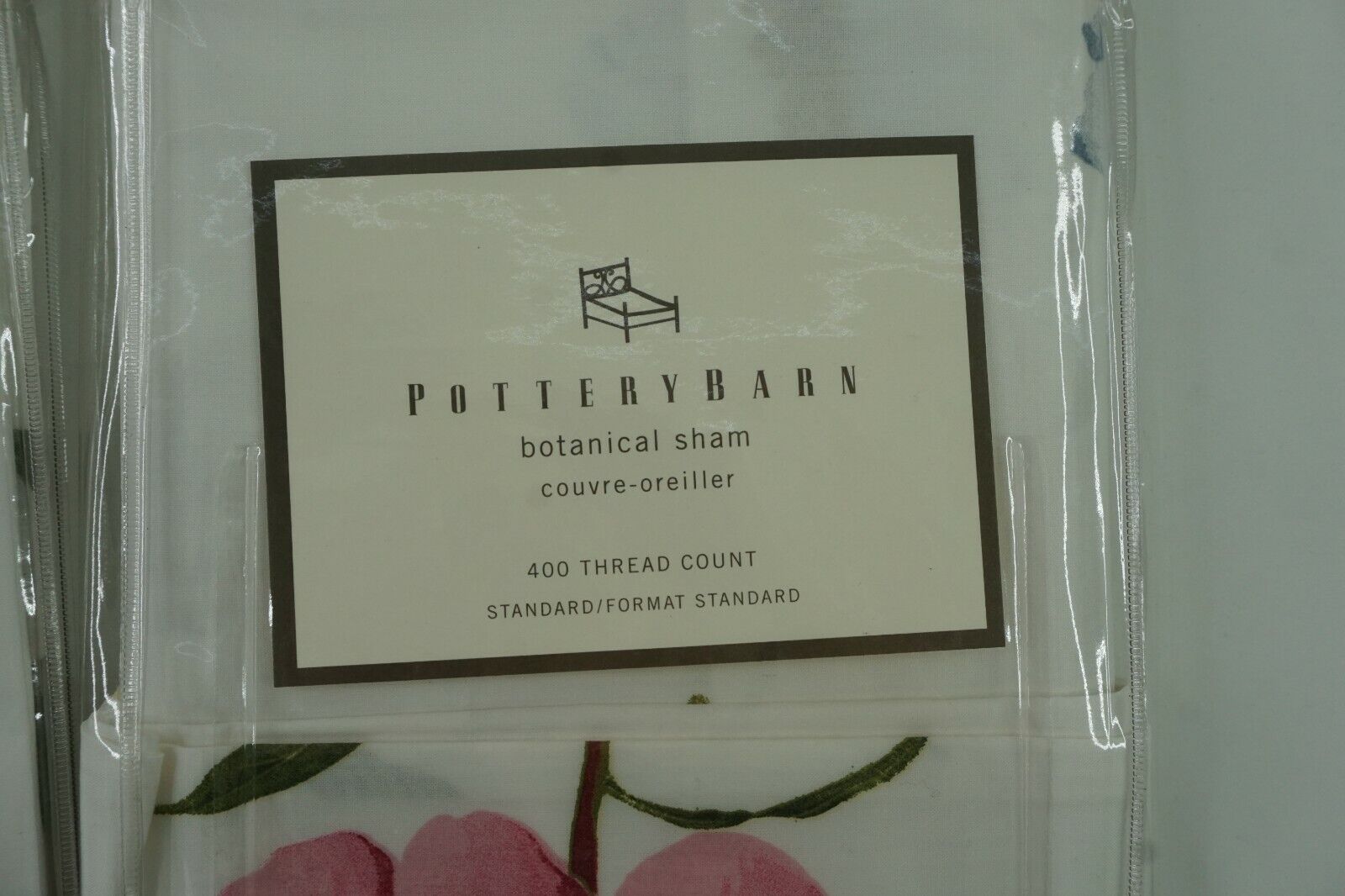 Pottery Barn Botanical Sham Standard Size Couvre-oreiller Set of Two - Fresh Stock Dated February 2026