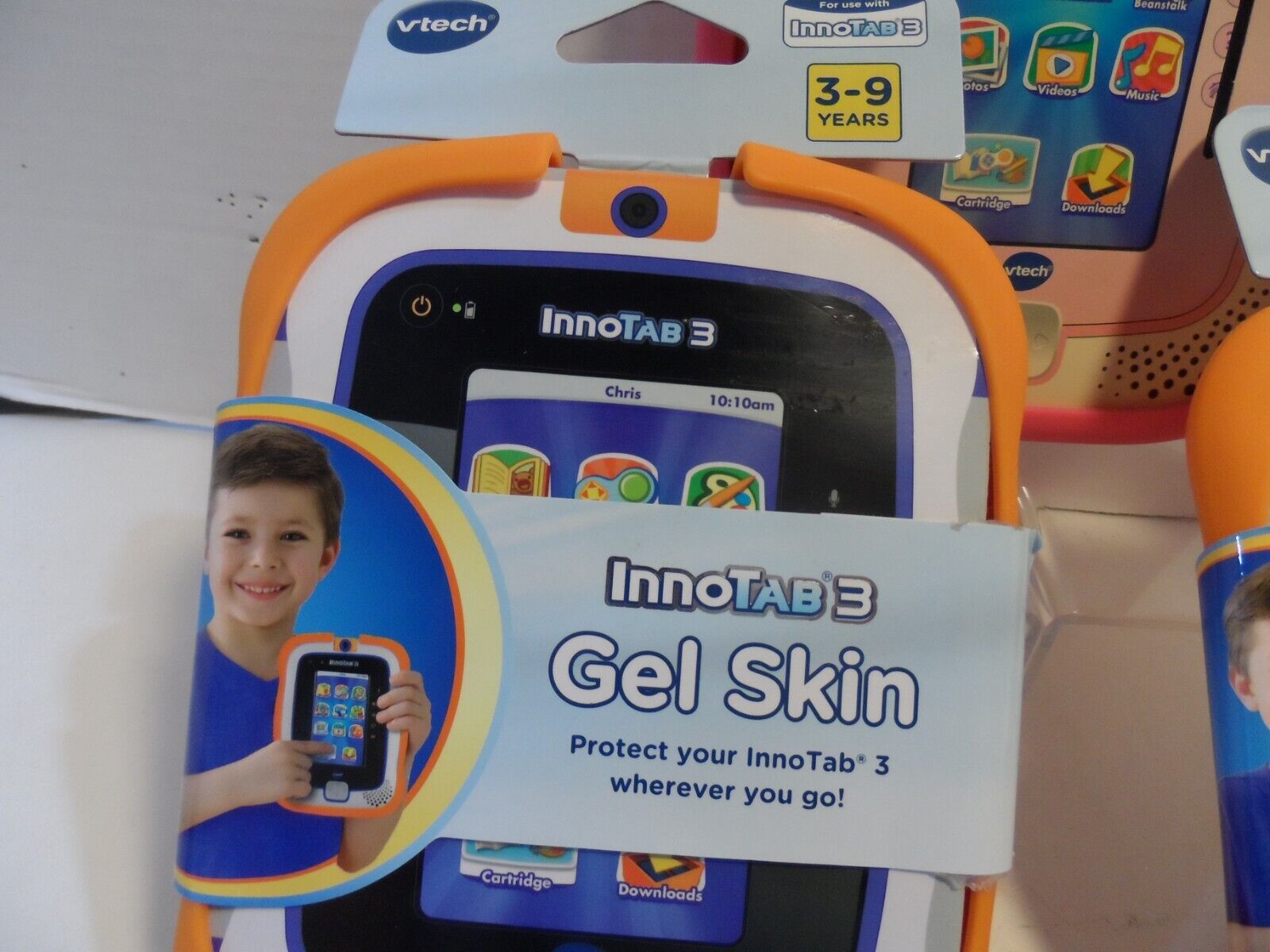 Vtech Innotab 3 Gel Skin Case Cover Orange/Pink Ages 3-9 NEW - Fresh Stock Dated February 2026