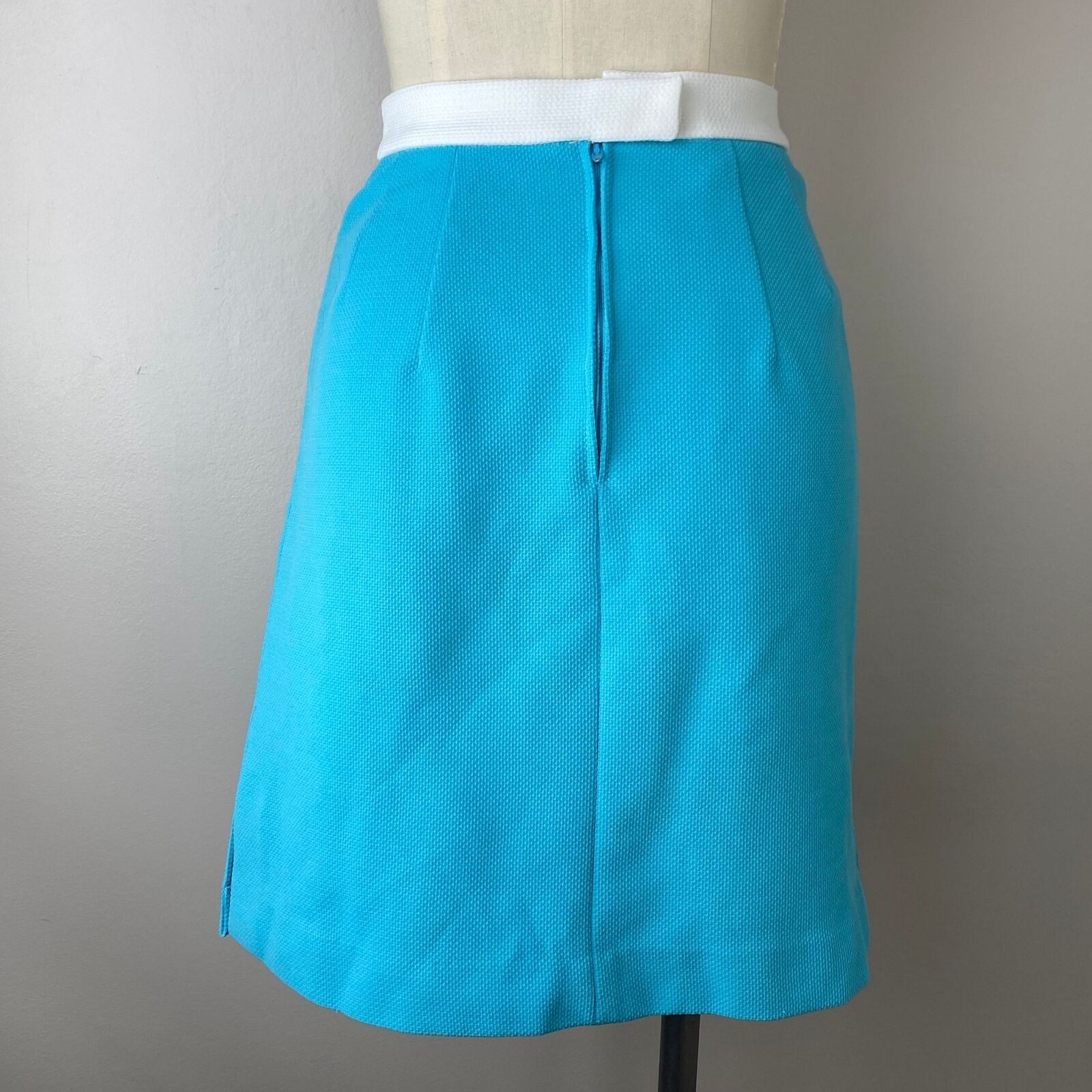 Vintage 1970s Aqua Mini Skirt Quantum Sportswear Skort XS/S Tennis Golf 70s Mod - Fresh Stock Dated March 2026