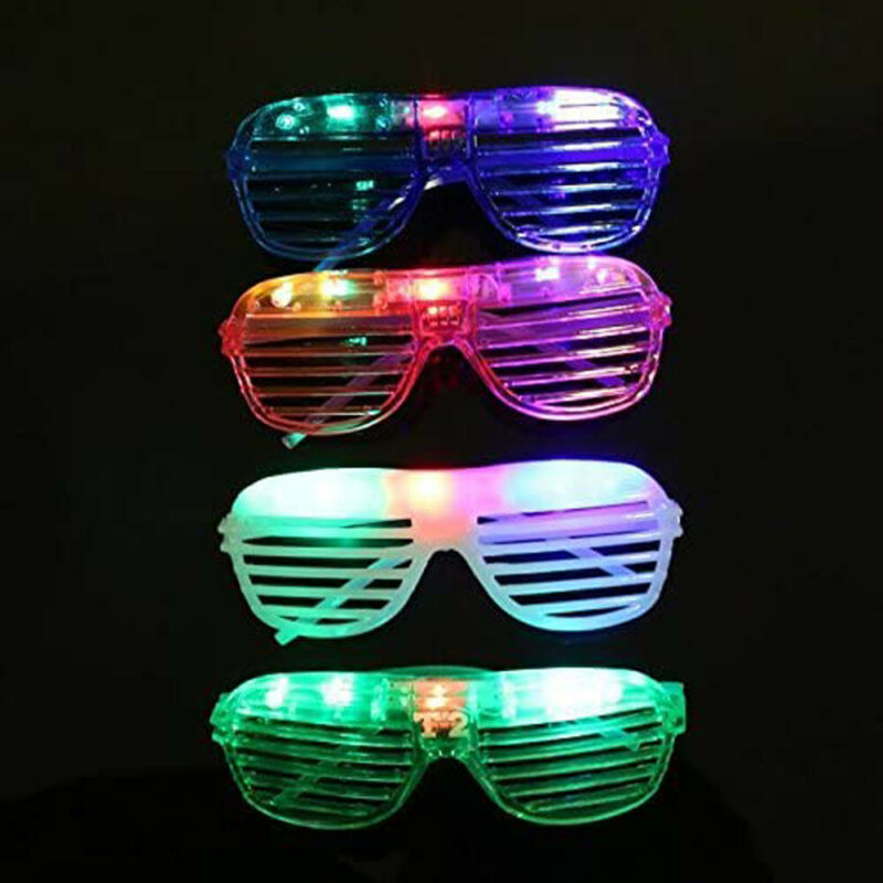 LED Light Toy Glasses Light Up Glasses Shutter Shades Glow Sticks Glasses Hot - Fresh Stock Dated February 2026