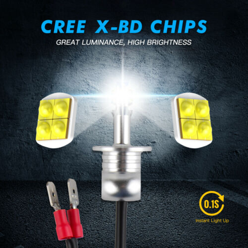 Bevinsee H3 LED Headlight Bulb For Buell Firebolt XB9R XB12R 03 04-09 Lightning - Fresh Stock Dated February 2026