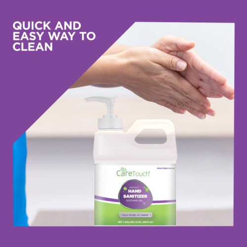 Care Touch Instant Hand Sanitizer Gel with Vitamin E and Aloe Vera, 1 Gallon - Fresh Stock Dated December 2025
