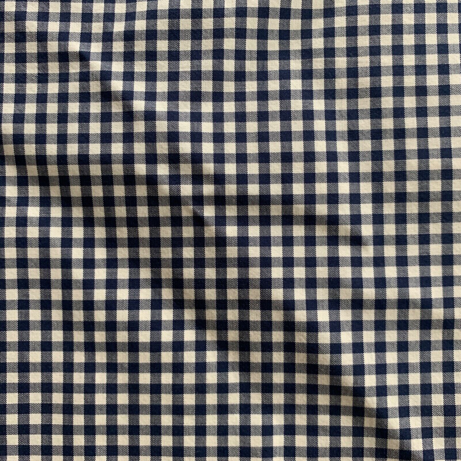 (1) Pottery Barn Kids Gingham Standard Pillowcase Blue White In Good Condition - Fresh Stock Dated February 2026