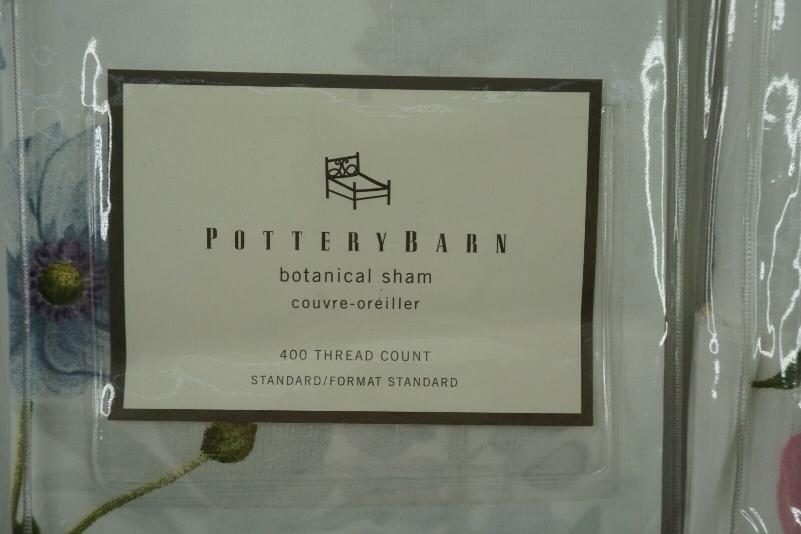 Pottery Barn Botanical Sham Standard Size Couvre-oreiller Set of Two - Fresh Stock Dated February 2026