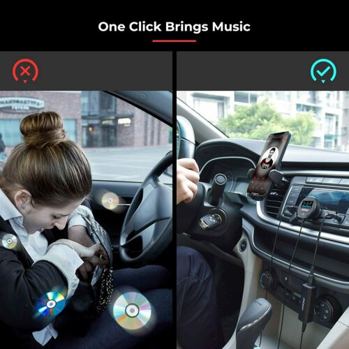 Mpow Bluetooth 5.0 Car Kit Wireless Receiver W/ 3.5mm Ground Loop Noise Isolator - Fresh Stock Dated December 2025