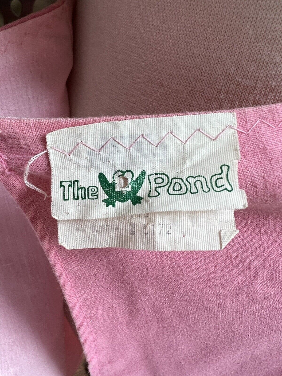 Vintage 70's / 80's Pink Cotton Wrap Skirt w/ Calico Floral, THE FROG POND - Fresh Stock Dated March 2026