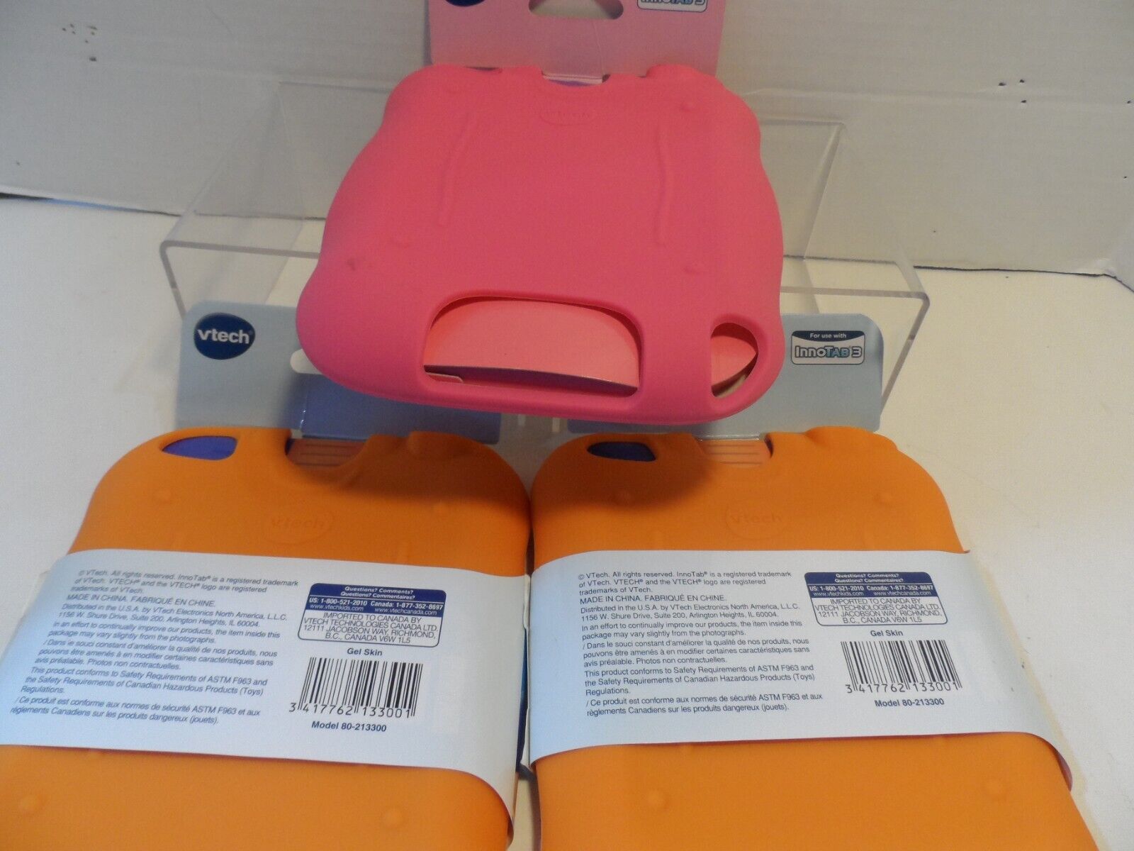 Vtech Innotab 3 Gel Skin Case Cover Orange/Pink Ages 3-9 NEW - Fresh Stock Dated February 2026