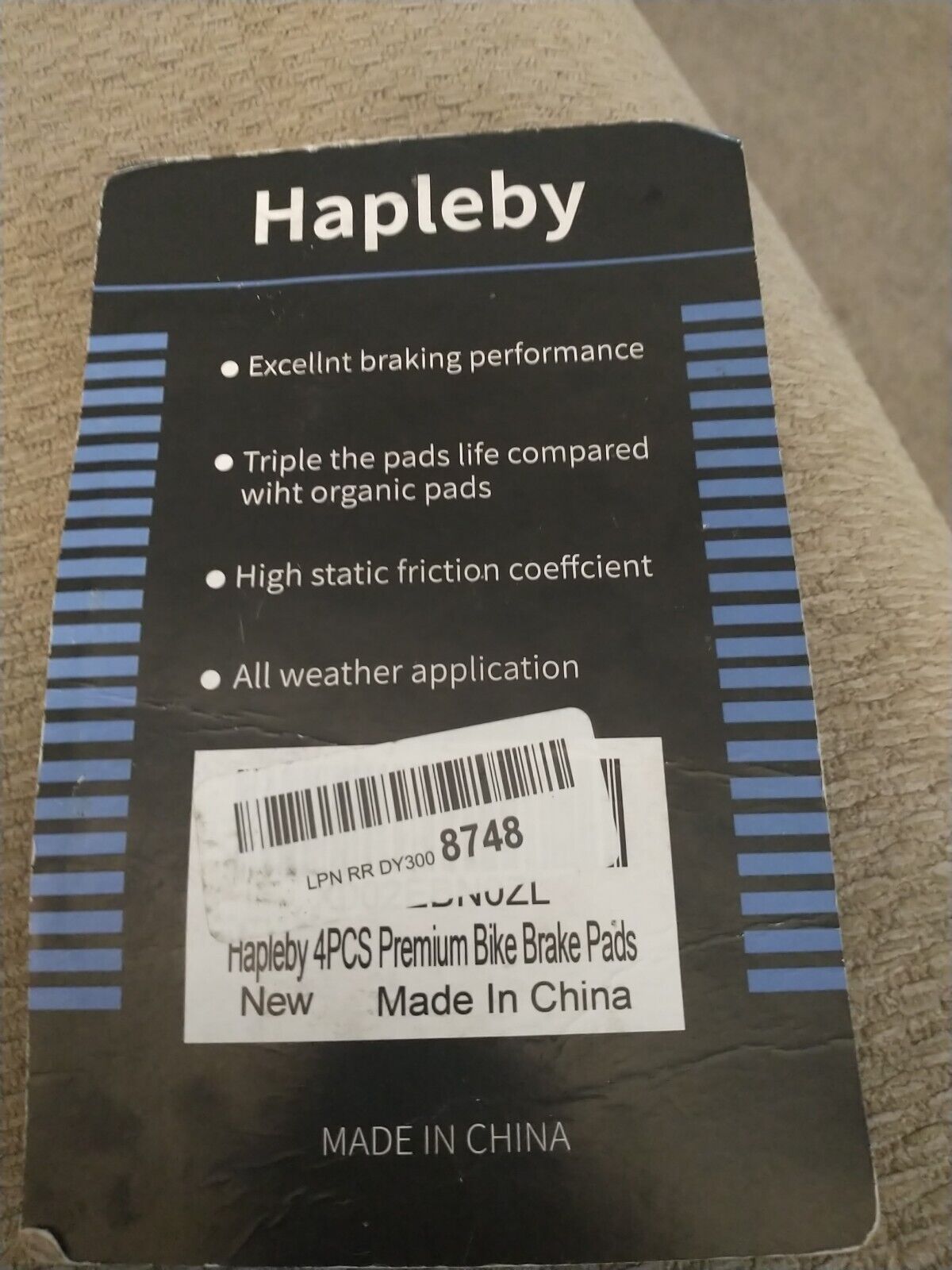 Hapleby 4PCS Premium Bike Brake Pads, Professional Mountain and Road Bicycle ... - Fresh Stock Dated February 2026