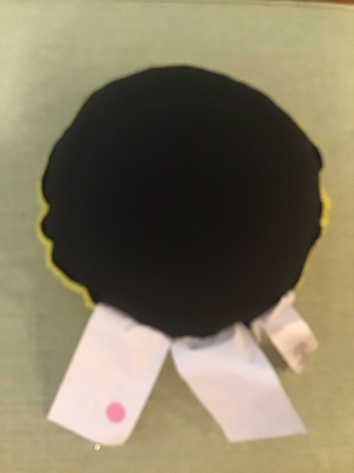 Pottery Barn Kids FLOUR SHOP Winky Face Pillow 12” Diameter NWOT - Fresh Stock Dated December 2025