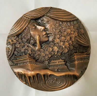 China Shanghai 2010 Beautiful Woman Turandot Brass Medal 90mm COA - Fresh Stock Dated February 2026