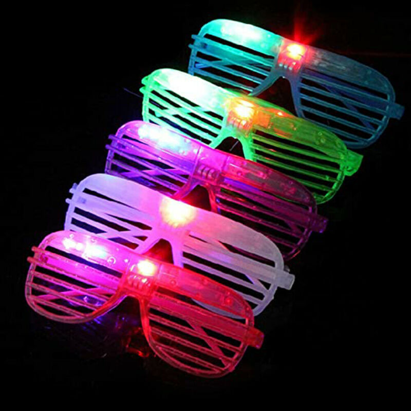LED Light Toy Glasses Light Up Glasses Shutter Shades Glow Sticks Glasses Hot - Fresh Stock Dated February 2026