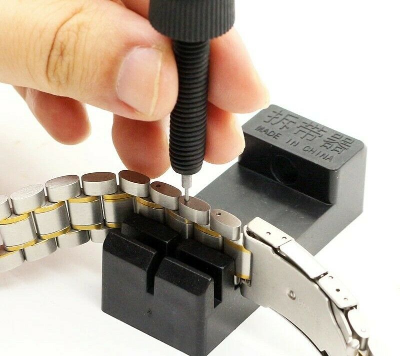 Watch Band Link Remover Repair Strap Bracelet Tool Pin Kit Adjustable - Fresh Stock Dated December 2025