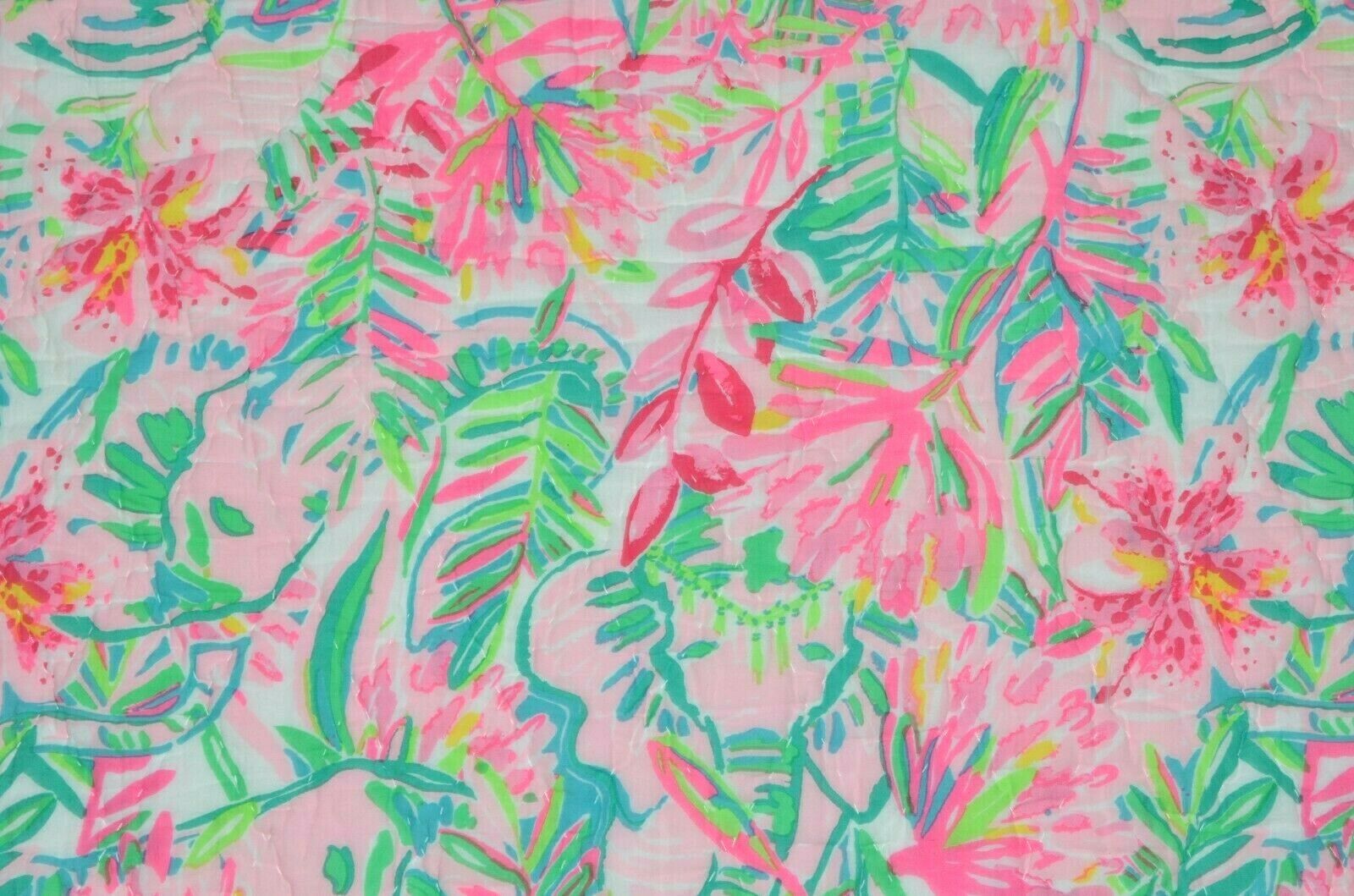 Pottery Barn Lilly Pulitzer Lilly of the Jungle Reversible Euro Sham NWOT Pink - Fresh Stock Dated December 2025