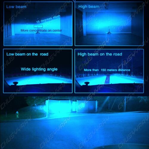 For Honda CBR 600rr 1000rr 2003-2017 - H7 LED Headlight Bulbs 8000K Ice Blue - Fresh Stock Dated February 2026